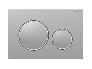Geberit Sigma20 ovládací tlačítko, pro 2 množství splachování, přišroubovatelné, nerezová ocel kartáčovaná easy-to-clean/leštěná