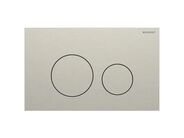 Geberit Round ovládací tlačítko, pro 2 množství splachování, nikl kartáčovaný, easy-to-clean