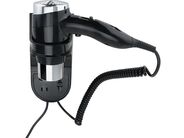 Bemeta Fén s držákem a zásuvkou, 1600W, černý