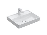 Villeroy & Boch Collaro Umyvadlo 550x440 mm, bez přepadu, otvor pro baterii, CeramicPlus, Stone White