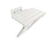 Bemeta HELP program Sklopné sprchové sedátko s nohou bez krytky, bílé, plast bílý