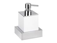 Bemeta Gamma dávkovač tekutého mýdla 200 ml, na zeď, bílá/chrom