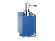 Bemeta Vista dávkovač tekutého mýdla 250 ml, chrom/modrá