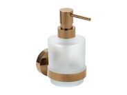Bemeta Coral dávkovač tekutého mýdla, 200 ml, sklo Mini, Coffe-Gold lesk