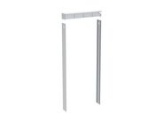 Geberit Monolith sada pro sanitární modul Monolith, závěsné WC, 114 cm, víko splach. nádržky s bočním opláštění, pro individuální úpravu, kartáčovaný hliník