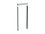 Geberit Monolith sada pro sanitární modul Monolith, závěsné WC, 114 cm, víko splach. nádržky s bočním opláštění, pro individuální úpravu, černý chrom, kartáčovaný hliník