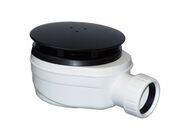 Polysan Vaničkový sifon, průměr 90mm, DN40, nízký, krytka černá mat