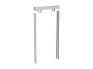 Geberit Monolith Plus sada pro sanitární modul Monolith Plus, závěsné WC, 101 cm, víko splach. nádržky s bočním opláštění, pro individuální úpravu, černý chrom/kartáčovaný hliník