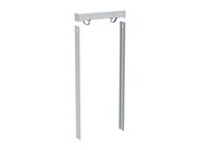 Geberit Monolith Plus sada pro sanitární modul Monolith Plus, závěsné WC, 114 cm, víko splach. nádržky s bočním opláštění, pro individuální úpravu, kartáčovaný hliník