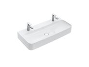 Villeroy & Boch Finion Dvojumyvadlo bez přepadu, 1000x470 mm, s CeramicPlus, alpská bílá