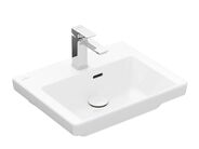 Villeroy & Boch Subway 3.0 Umývátko 500x400 mm, s přepadem, otvor pro baterii, CeramicPlus, Stone White