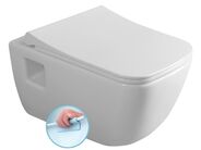 Bruckner WALTER závěsná WC mísa, Rimless, 37x52,5cm, bílá