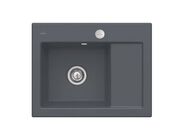 Villeroy & Boch Subway 45 Keramický dřez 65x51 cm, excentrické ovládání, CeramicPlus, grafit
