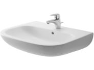 Duravit D-Code umyvadlo 650x500mm s přepadem, otvor pro baterii