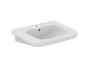 Ideal Standard Contour 21+ Umyvadlo bezbariérové 65x56 cm, s přepadem, otvor pro baterii, SmartGuard+, bílá