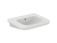 Ideal Standard Contour 21+ Umyvadlo bezbariérové 65x56 cm, s přepadem, bez otvoru pro baterii, SmartGuard+, bílá