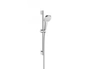 Hansgrohe Croma Select E Set sprchové hlavice, 3 proudy, tyče a hadice, EcoSmart 9 l/min, bílá/chrom