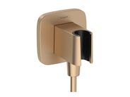 Hansgrohe Fixfit Sprchové kolínko s držákem, kartáčovaný bronz