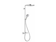 Hansgrohe Raindance Select S Sprchový set s termostatem, 30 cm, 2 proudy, bílá/chrom