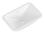 Villeroy & Boch Loop&Friends Umyvadlo 52x35 cm, s přepadem, bez otvoru pro baterii, CeramicPlus, Stone White