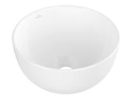 Villeroy & Boch Artis Umývátko na desku, průměr 33 cm, bez přepadu, CeramicPlus, alpská bílá