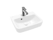 Villeroy & Boch O.novo Umývátko na desku, 450x370 mm, s přepadem, otvor pro baterii, alpská bílá