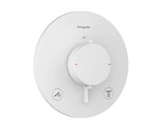 Hansgrohe Ecostat Comfort S Termostatická baterie pod omítku, pro 2 spotřebiče, matná bílá