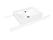 Kaldewei Silenio 3049 umyvadlo na desku, s přepadem, 120x46x12 cm, Perl-Effekt, bílá, 2x1 otvor pro baterii