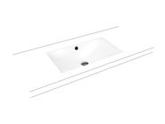 Kaldewei Silenio 3047 umyvadlo vestavné, bez přepadu, 63,4x39,1x12,3 cm, Perl-Effekt, bílá