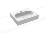 Kaldewei Centro 3057 umyvadlo na desku, 60x50x12 cm, 1 otvor pro baterii, Perl-Effekt, bílá