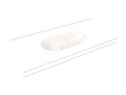 Kaldewei Centro 3059 umyvadlo vestavné, 61x38x2 cm, Perl-Effekt, bílá