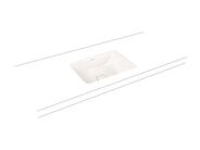 Kaldewei Cono 3078 umyvadlo vestavné, 47x38,1 cm, bez přepadu, bez otvoru, Perl-Effekt, bílá