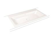 Kaldewei Cono 3081 umyvadlo zápustné, 90x50x1,4 cm, Perl-Effekt, 1 otvor pro baterii, bílá