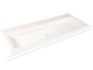 Kaldewei Cono 3082 umyvadlo zápustné, 120x50x1,4 cm, Perl-Effekt, bílá, 2x3 otvory pro baterii