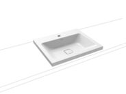 Kaldewei Cono 3083 umyvadlo na desku, 60x50x4 cm, Perl-Effekt, 1 otvor pro baterii, bílá