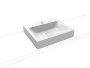 Kaldewei Cono 3085 umyvadlo na desku, 60x50x12 cm, Perl-Effekt, 1 otvor pro baterii, bílá
