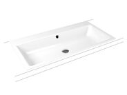 Kaldewei Puro 3151 umyvadlo zápustné, s přepadem, 60x46x1,4 cm, Perl-Effekt, 1 otvor pro baterii, bílá