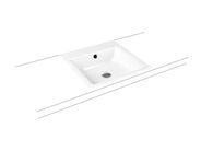 Kaldewei Puro 3152 umyvadlo zápustné, s přepadem, 90x46x1,4 cm, Perl-Effekt, 3 otvory pro baterii, bílá