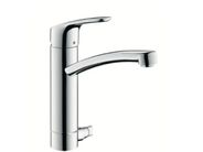Hansgrohe Focus M41 Páková dřezová baterie s uzavíracím ventilem, chrom