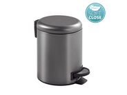 Gedy POTTY odpadkový koš 3l, Soft Close, gun metal