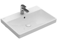 Villeroy & Boch Avento Umyvadlo nábytkové 600x470 mm, s přepadem, otvor pro baterii, CeramicPlus, Stone White