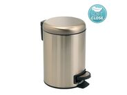 Gedy POTTY odpadkový koš 5l, Soft Close, zlato mat