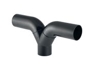 Geberit PE odbočka kalhotová 2 x 90° s dlouhým ramenem, d=56mm, d1=50mm