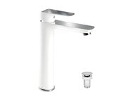 Novaservis Umyvadlová baterie s výpustí Nobless Tina bílá/chrom