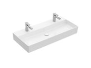 Villeroy & Boch Memento 2.0 Dvojumyvadlo 1000x470 mm, bez přepadu, 2 otvory pro baterii, CeramicPlus, alpská bílá