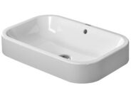 Duravit Happy D.2 umyvadlo na desku, 60x40 cm, bez otvoru pro baterii, alpská bílá