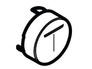 Hansgrohe Příslušenství Tlačítko proudu Mono, černá