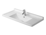 Duravit Starck3 umyvadlo 85x48,5 cm, přepad, otvor pro baterii, bílá