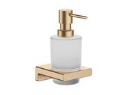 Hansgrohe AddStoris Dávkovač mýdla s držákem, matné sklo/kartáčovaný bronz