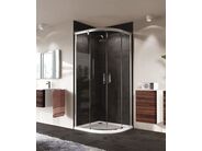 Hüppe Aura elegance čtvrtkruh posuvné dveře 800x800/1900 mm, R550